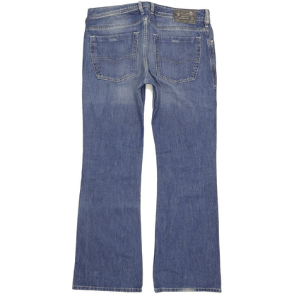 Diesel Zathan Men Blue Bootcut Regular Jeans W34 L32