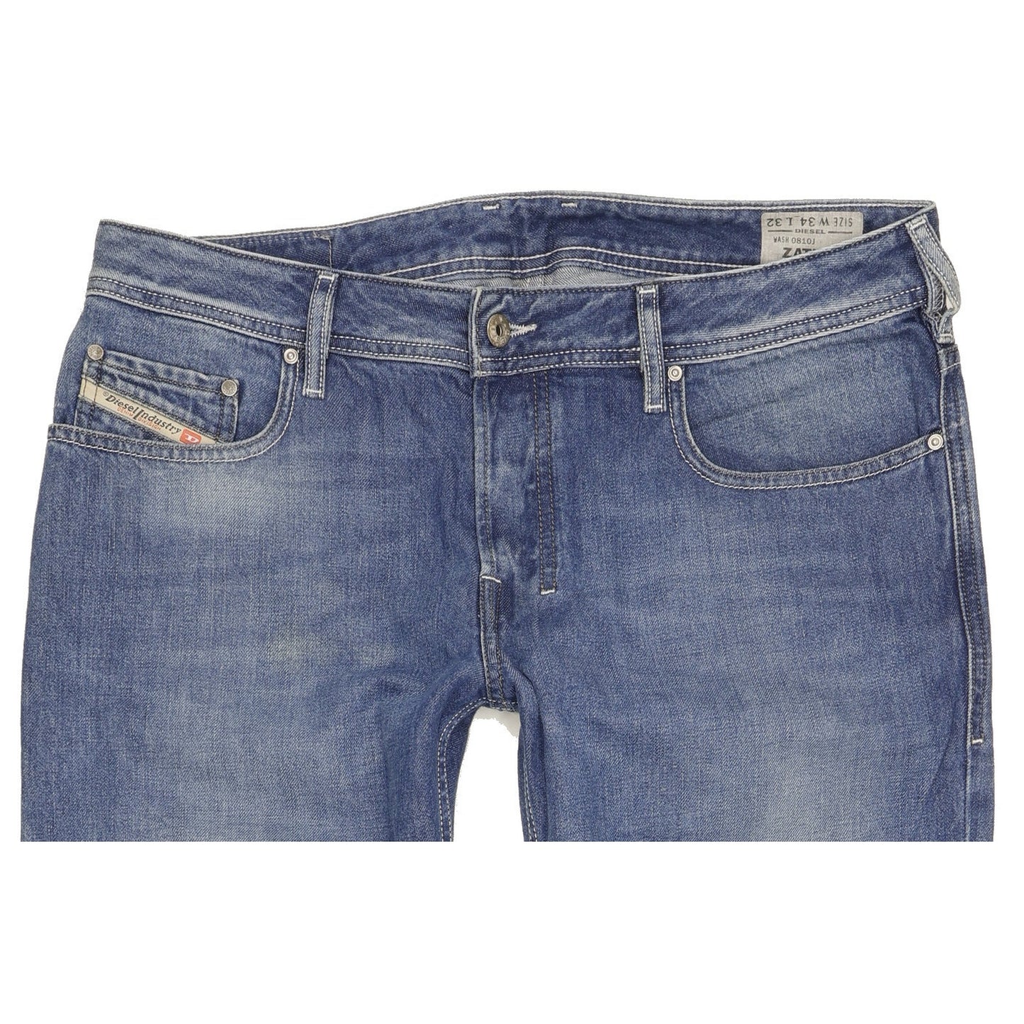 Diesel Zathan Men Blue Bootcut Regular Jeans W34 L32