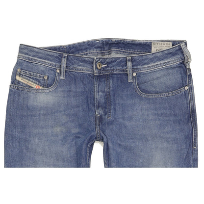 Diesel Zathan Men Blue Bootcut Regular Jeans W34 L32