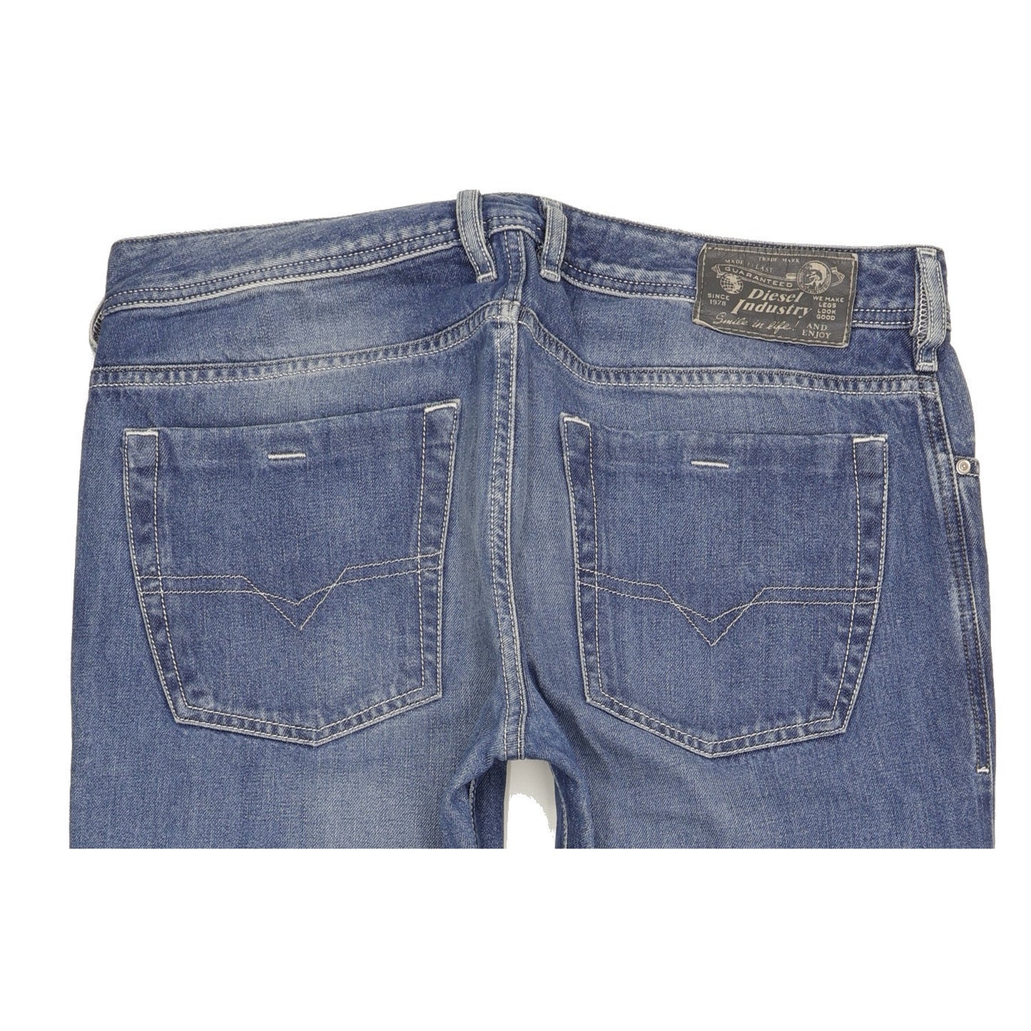 Diesel Zathan Men Blue Bootcut Regular Jeans W34 L32