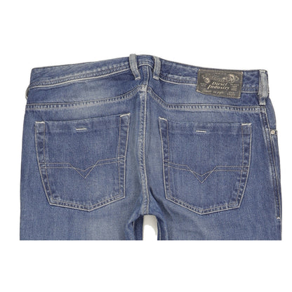 Diesel Zathan Men Blue Bootcut Regular Jeans W34 L32