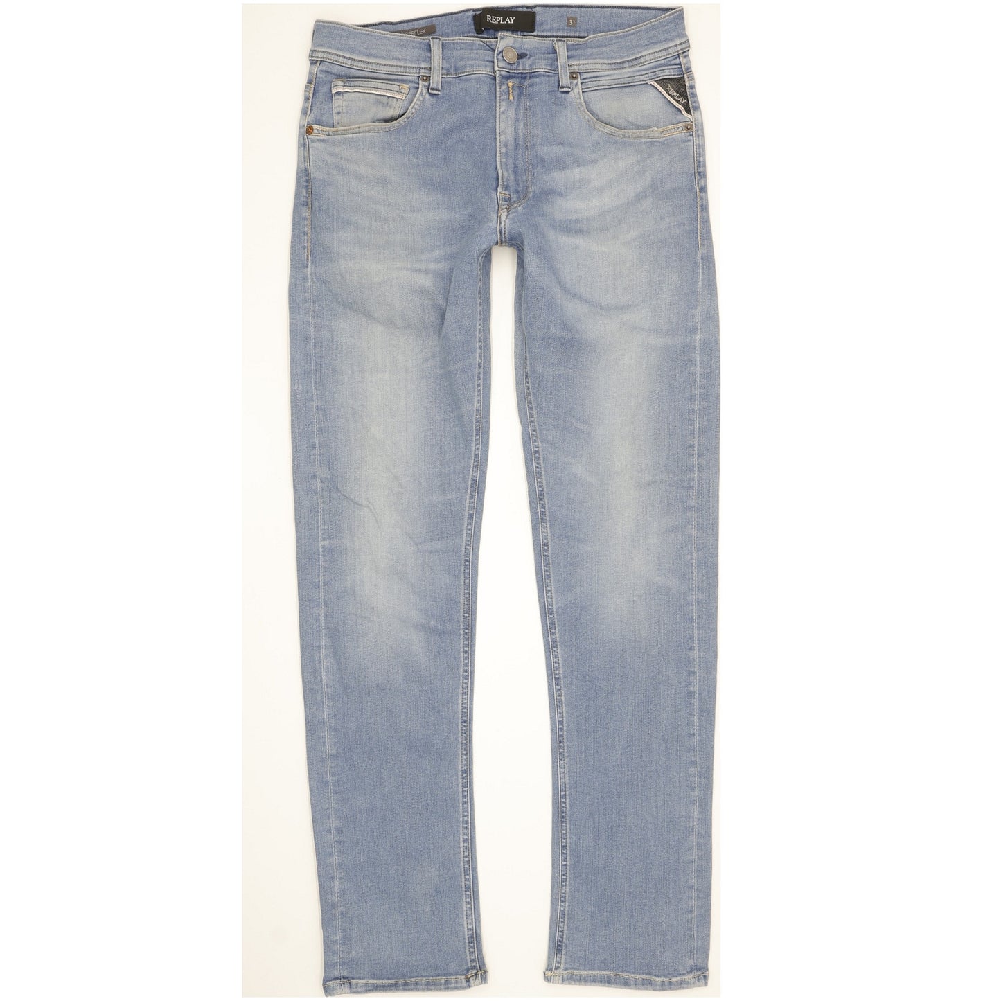 Replay Hyperflex Men Blue Skinny Slim Stretch Jeans W31 L32