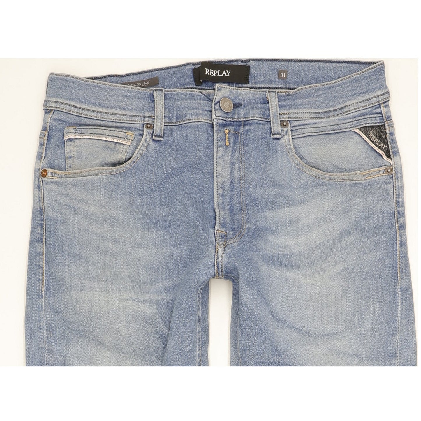 Replay Hyperflex Men Blue Skinny Slim Stretch Jeans W31 L32