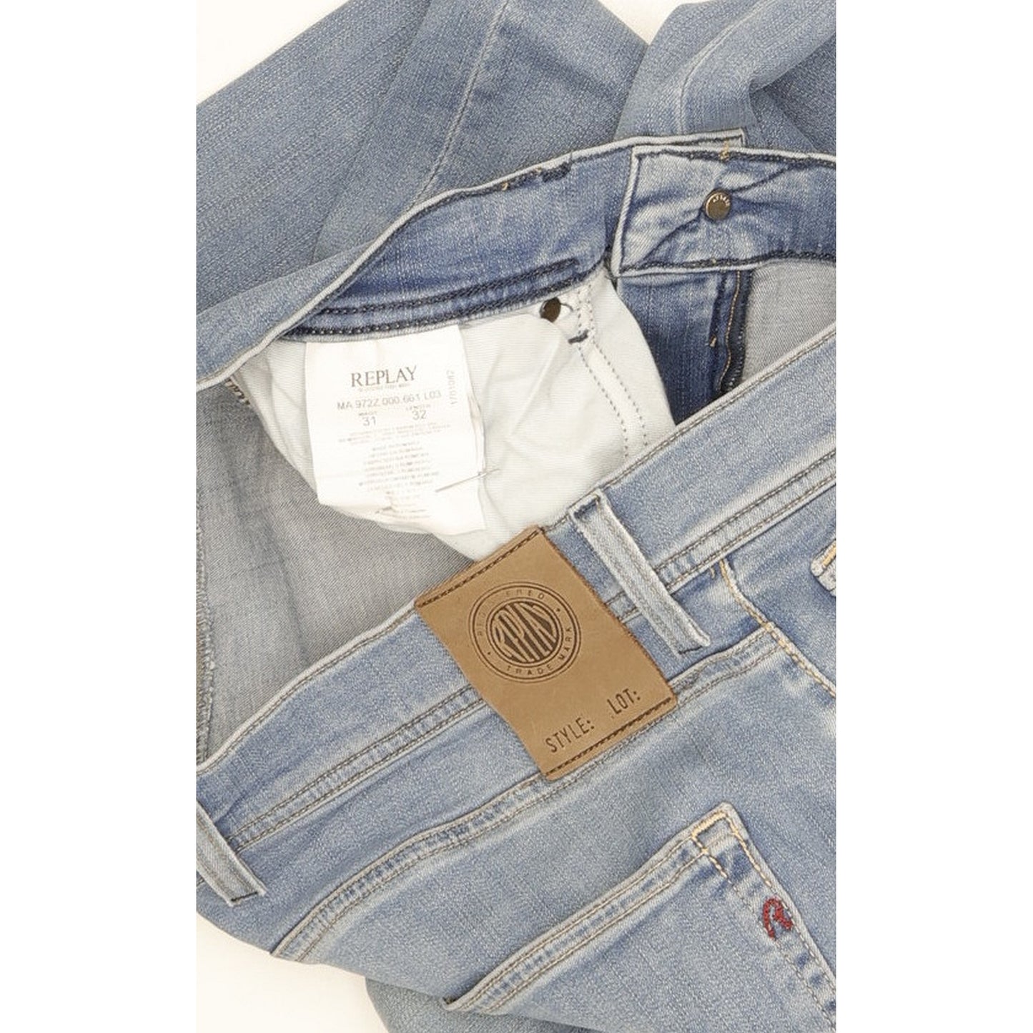 Replay Hyperflex Men Blue Skinny Slim Stretch Jeans W31 L32