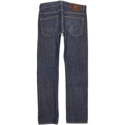 Replay Rood Men Blue Straight Slim Jeans W33 L33