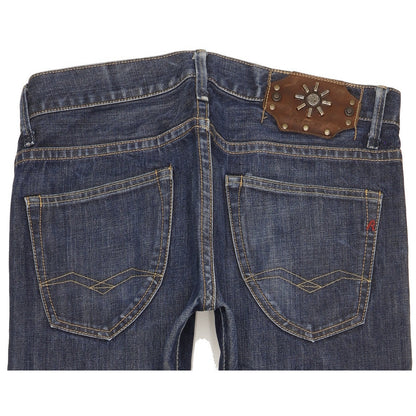 Replay Rood Men Blue Straight Slim Jeans W33 L33