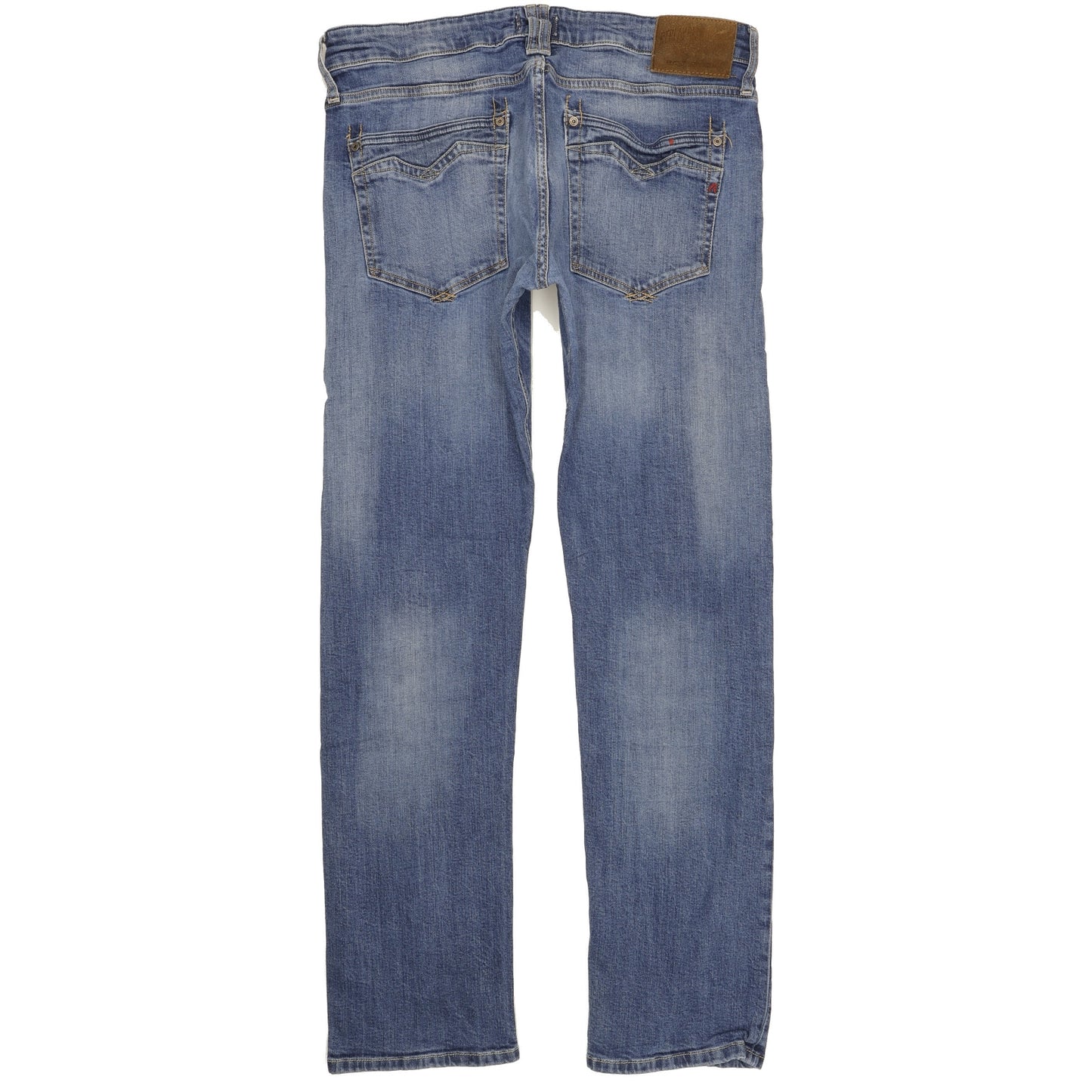 Replay Newbill Men Blue Straight Slim Stretch Jeans W34 L33