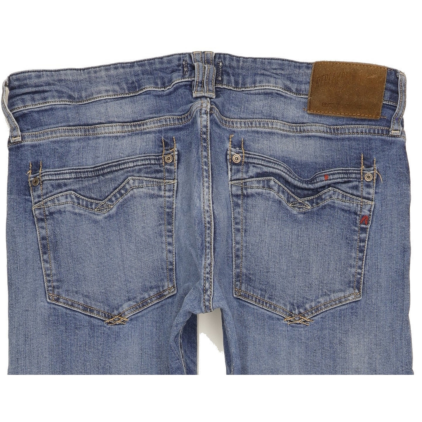 Replay Newbill Men Blue Straight Slim Stretch Jeans W34 L33