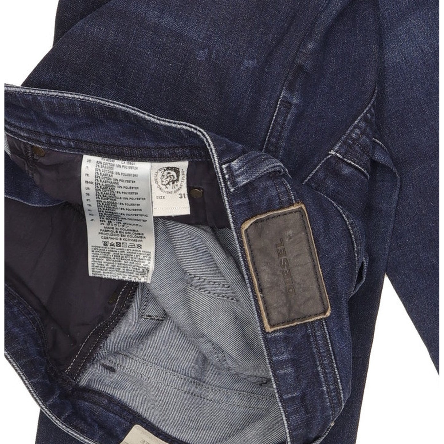 Diesel Larkee Men Blue Straight Regular Stretch Jeans W31 L32
