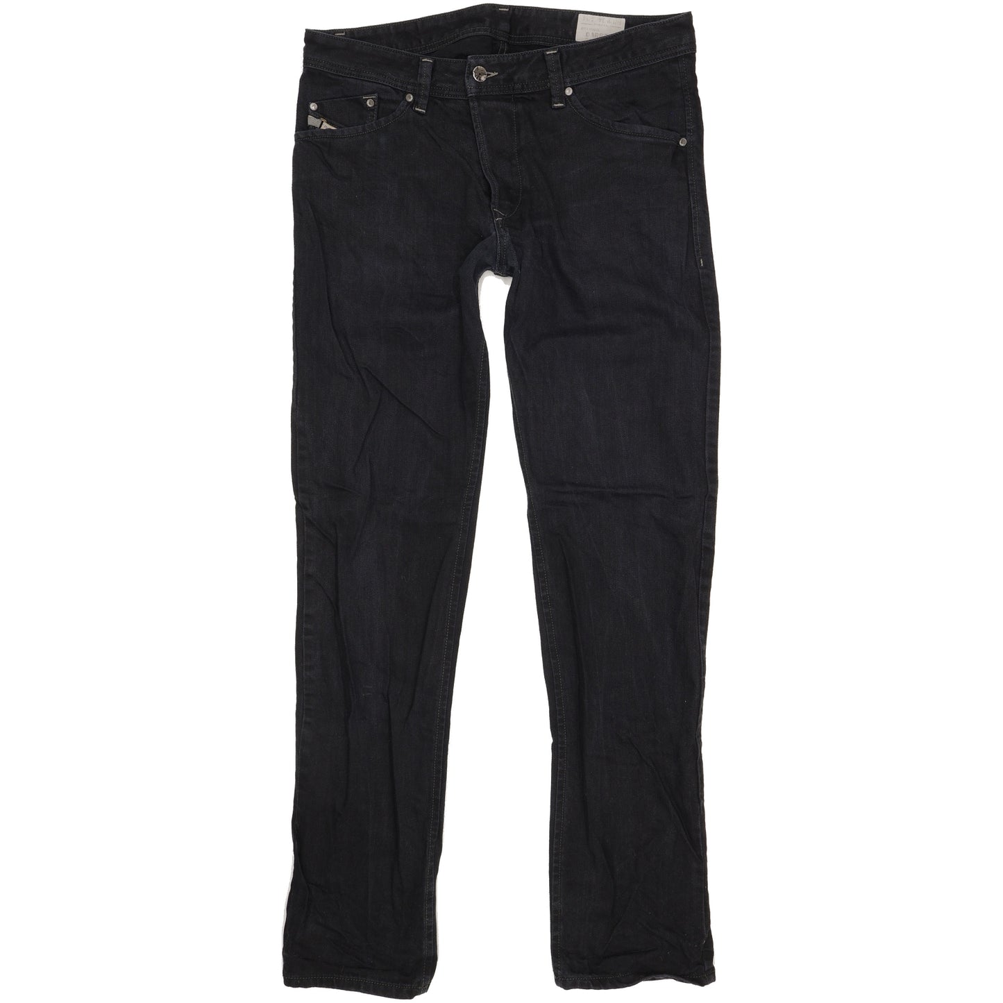 Diesel Darron Men Black Tapered Slim Jeans W34 L34
