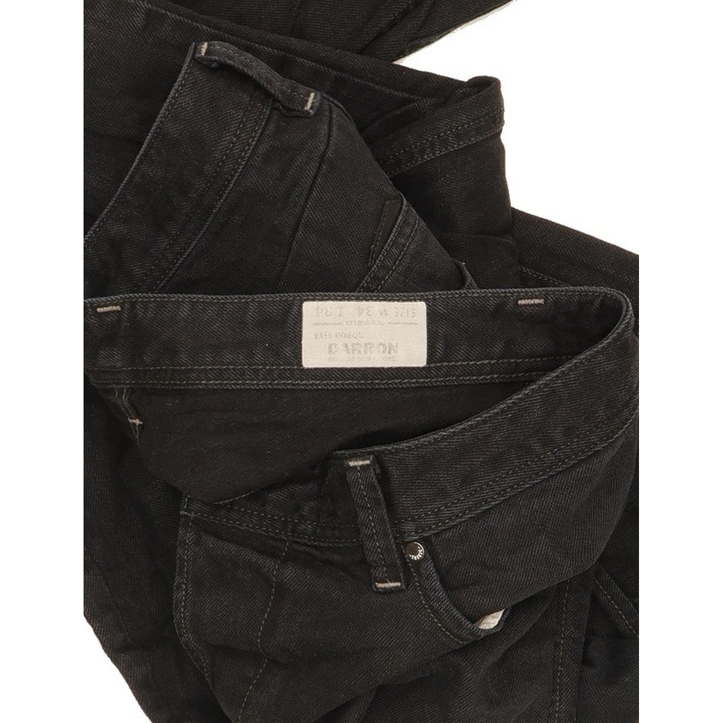 Diesel Darron Men Black Tapered Slim Jeans W34 L34