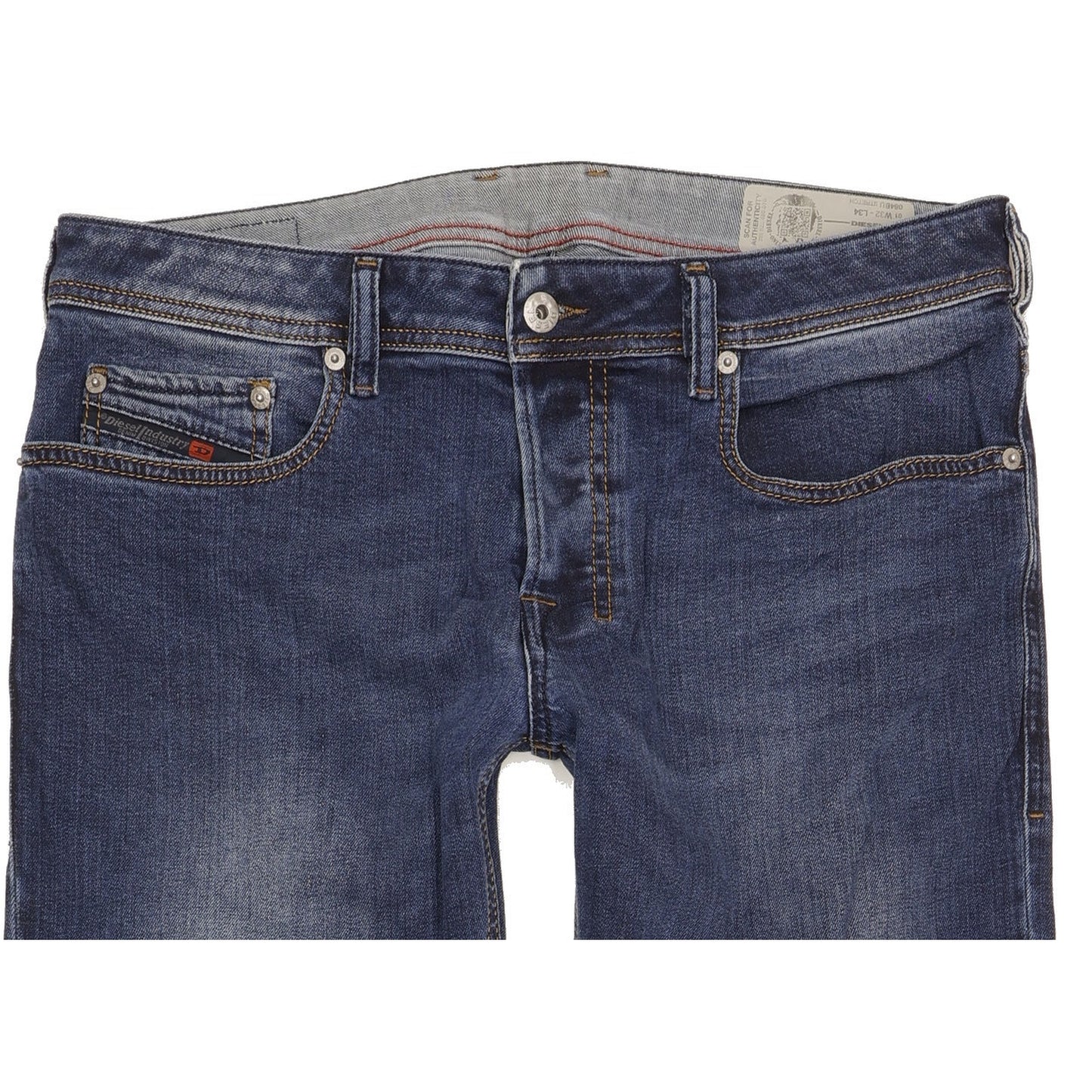 Diesel Zatiny Men Blue Bootcut Regular Stretch Jeans W32 L34