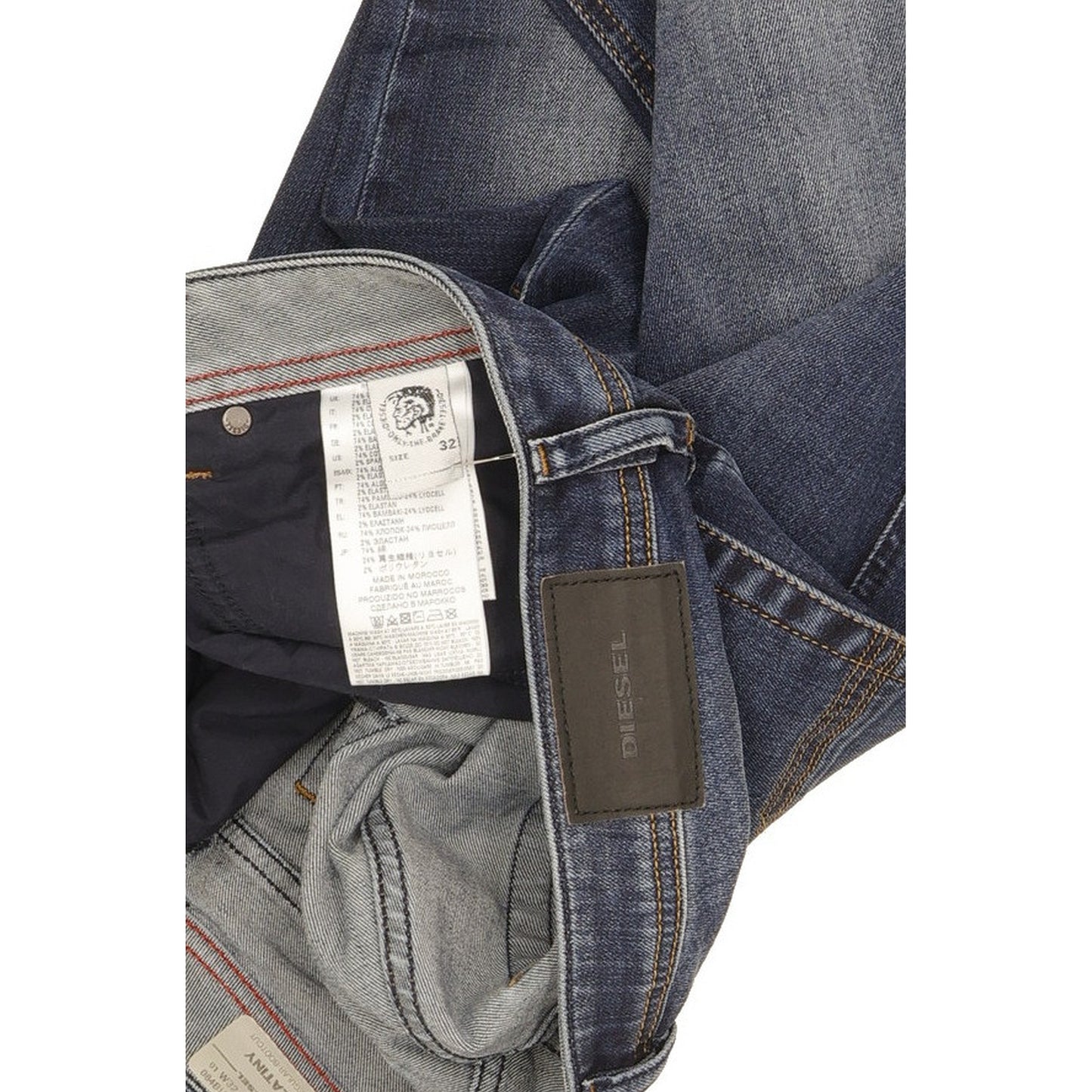 Diesel Zatiny Men Blue Bootcut Regular Stretch Jeans W32 L34
