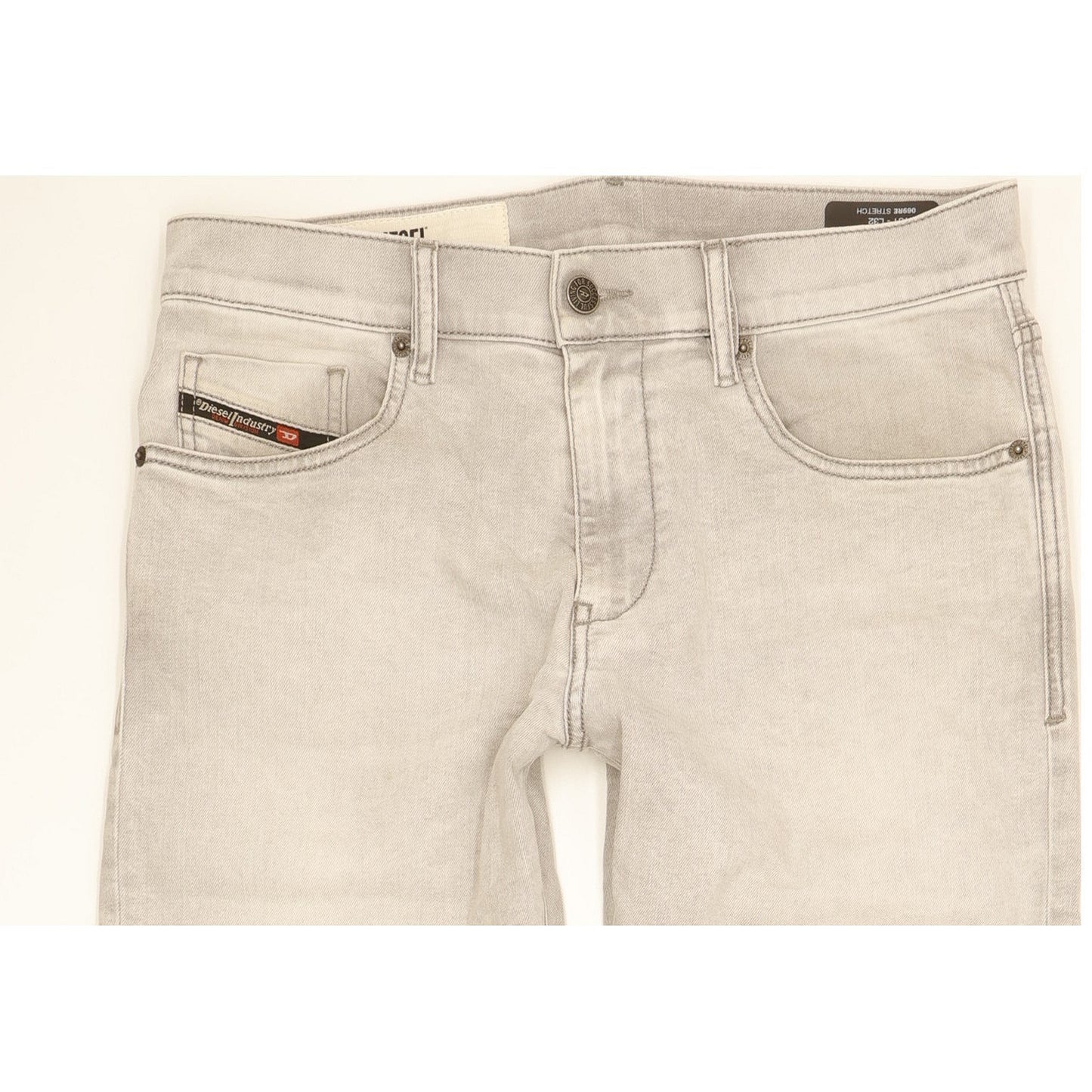 Diesel D-Struct Men Grey Skinny Slim Stretch Jeans W31 L32