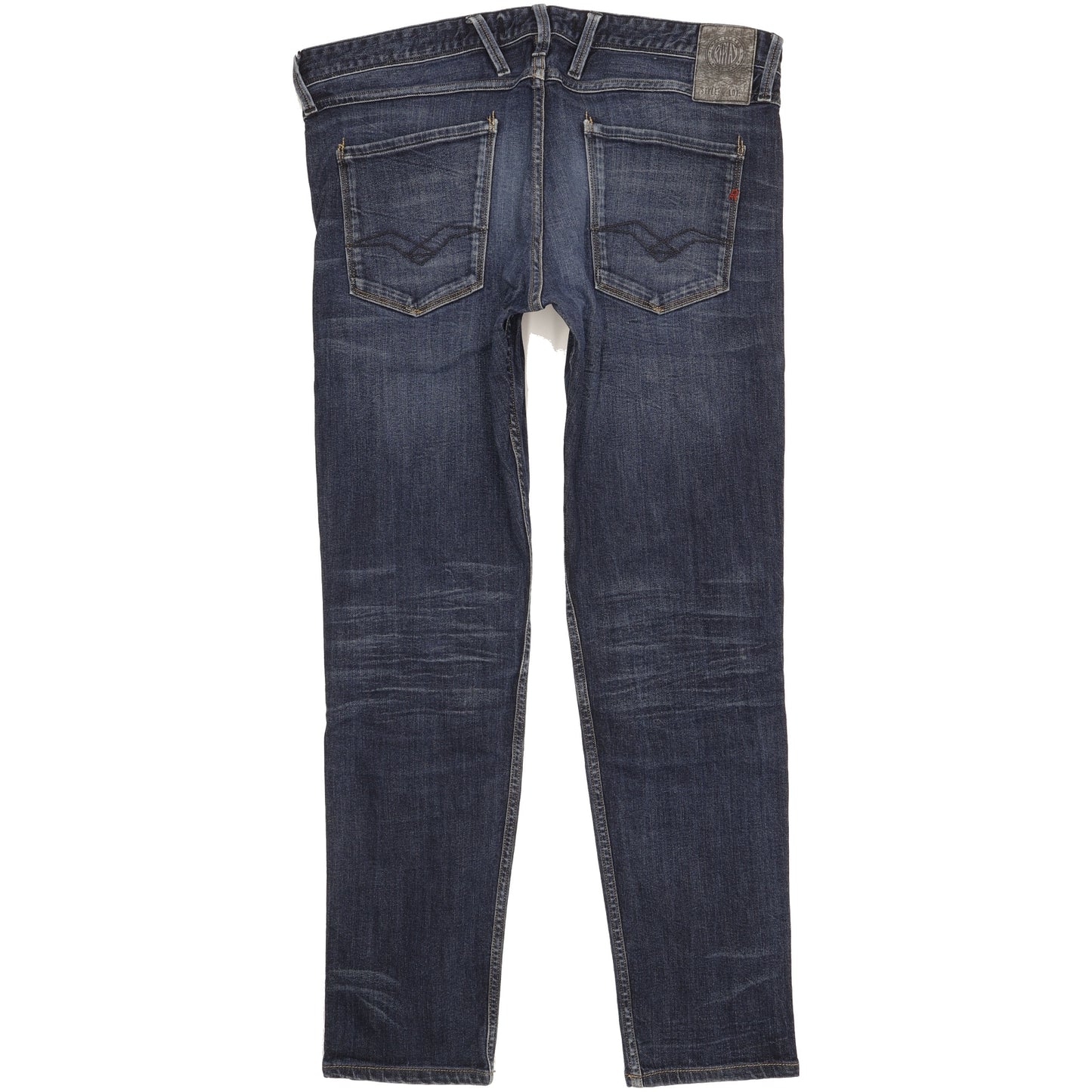 Replay Anbass Men Blue Straight Slim Stretch Jeans W34 L31
