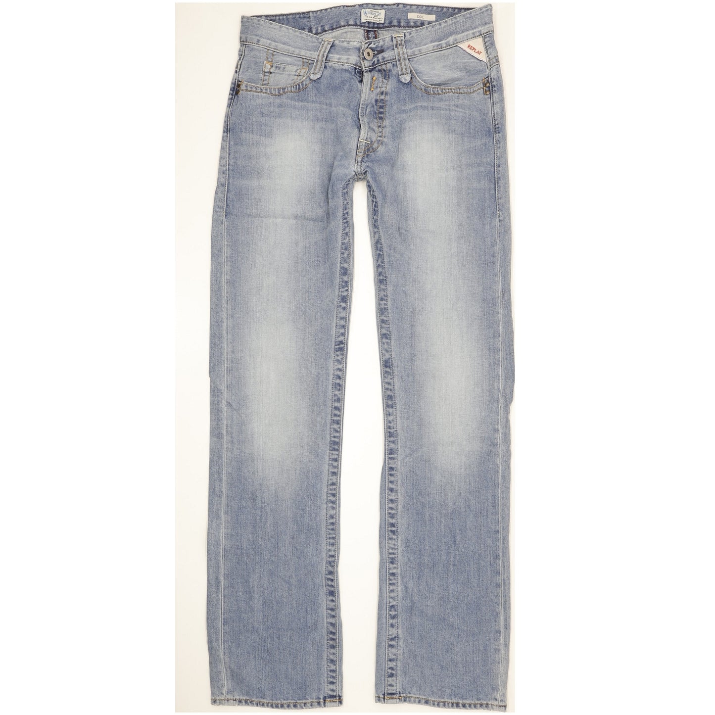 Replay Doc Men Blue Straight Regular Jeans W30 L34