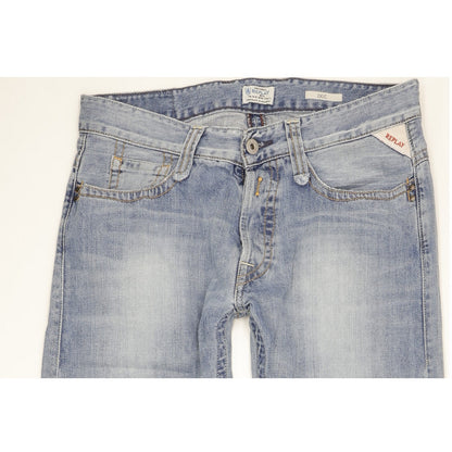 Replay Doc Men Blue Straight Regular Jeans W30 L34