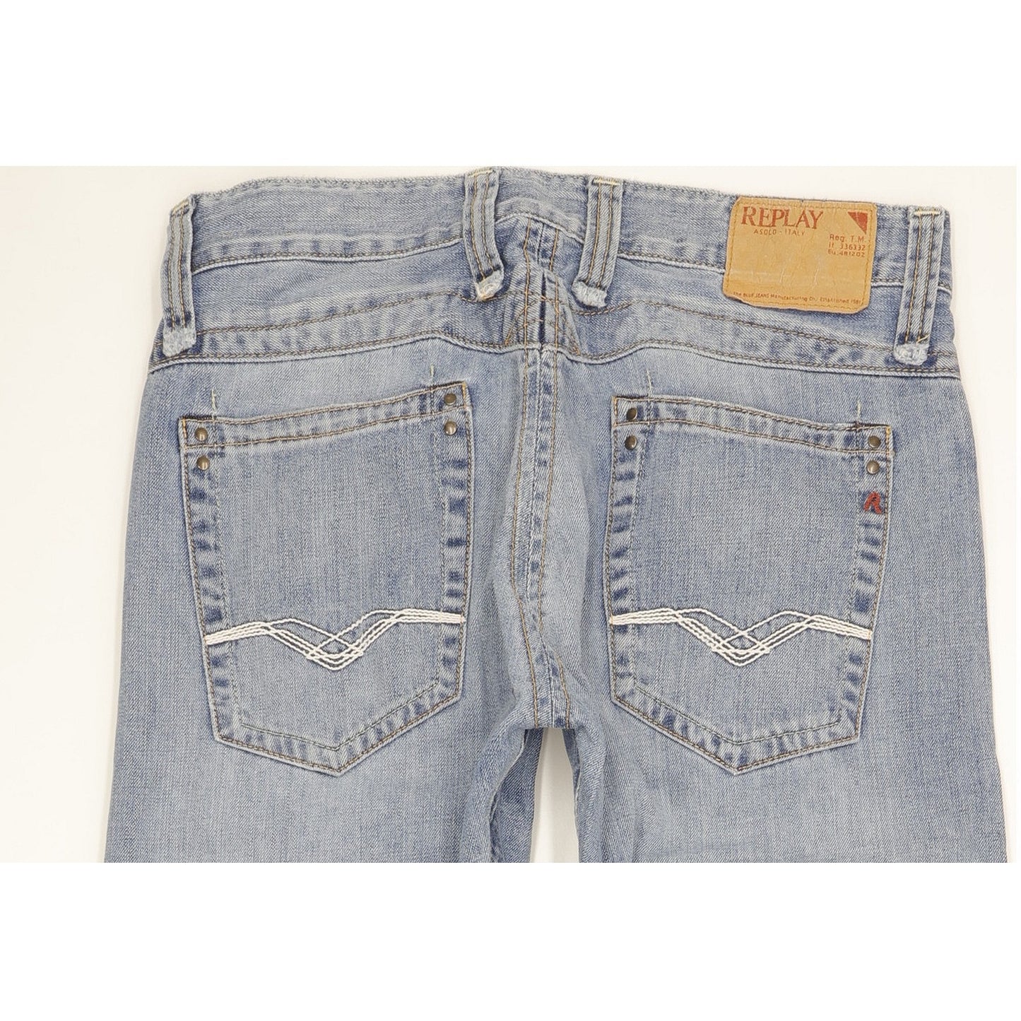 Replay Doc Men Blue Straight Regular Jeans W30 L34