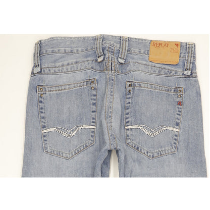 Replay Doc Men Blue Straight Regular Jeans W30 L34