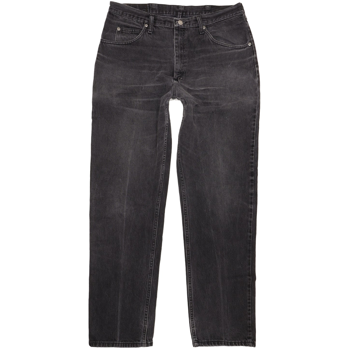 Wrangler Men Black Straight Regular Jeans W36 L34