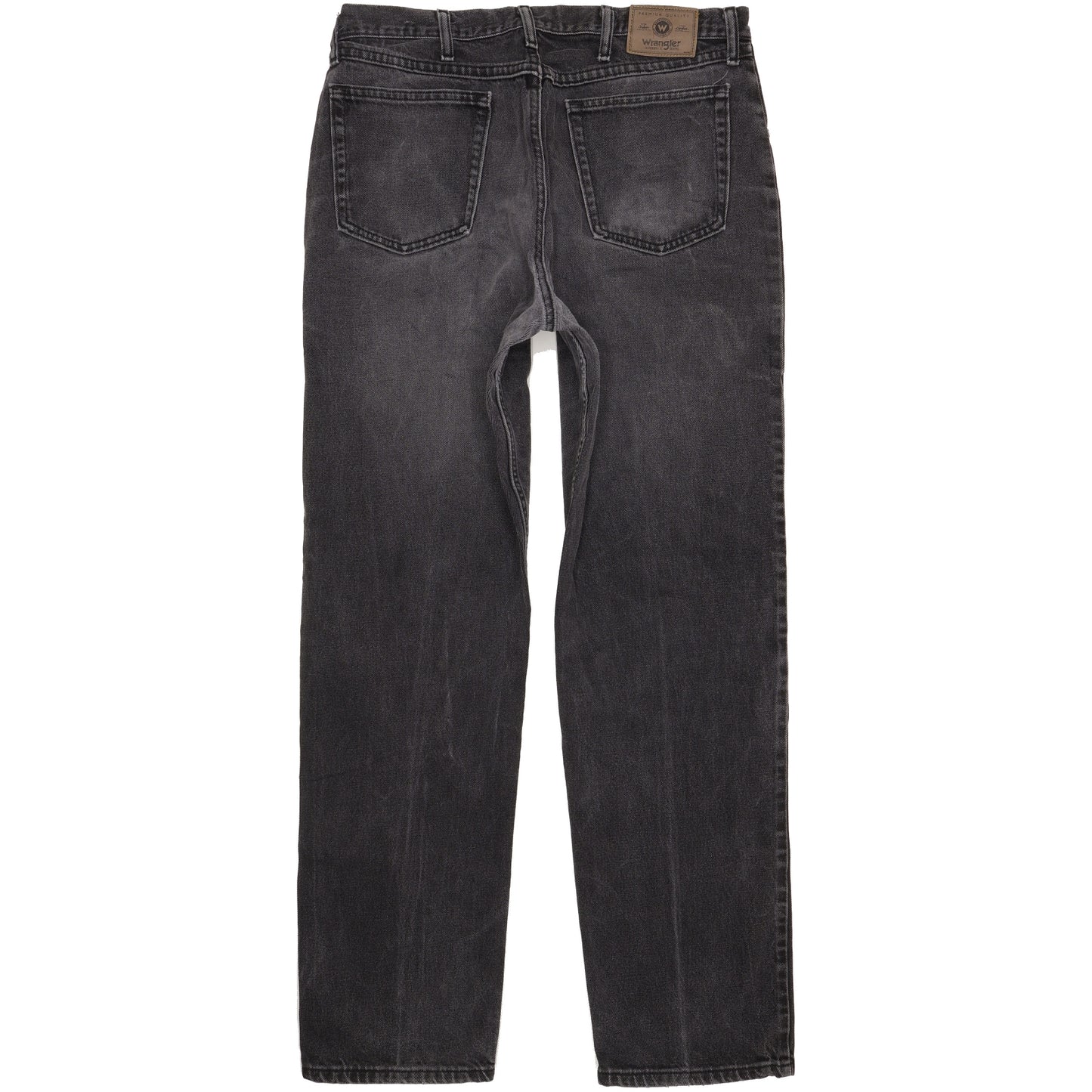 Wrangler Men Black Straight Regular Jeans W36 L34