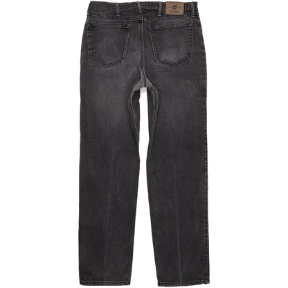 Wrangler Men Black Straight Regular Jeans W36 L34