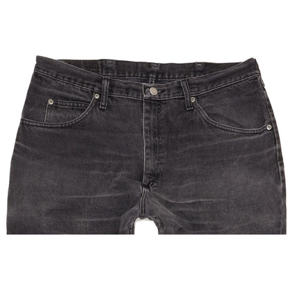 Wrangler Men Black Straight Regular Jeans W36 L34