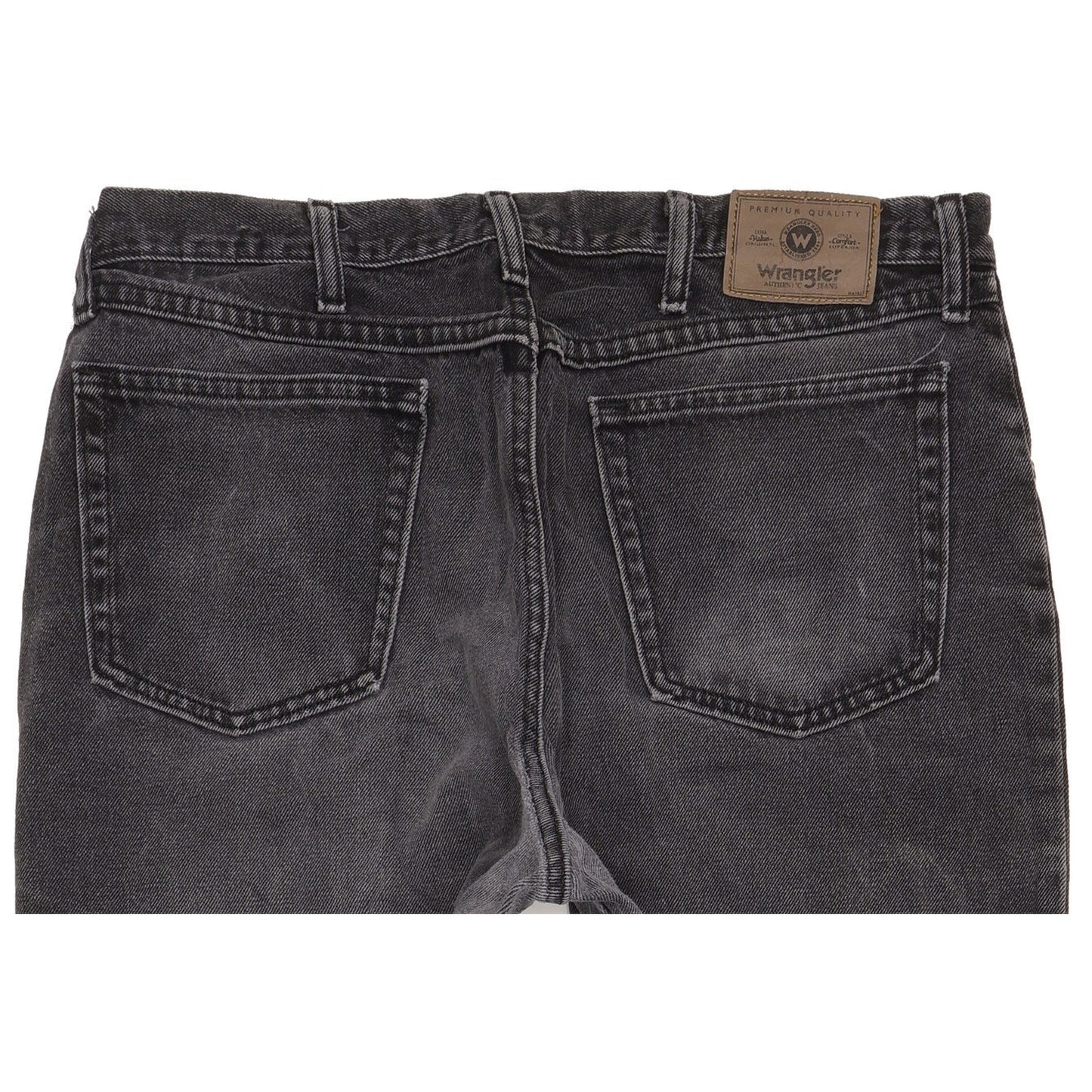 Wrangler Men Black Straight Regular Jeans W36 L34