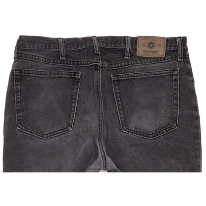 Wrangler Men Black Straight Regular Jeans W36 L34
