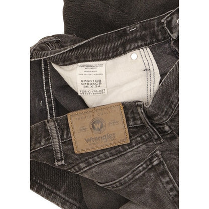 Wrangler Men Black Straight Regular Jeans W36 L34