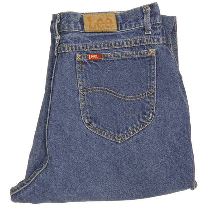 Lee Blue Tapered Loose Mom Jeans High Waisted W30 L29