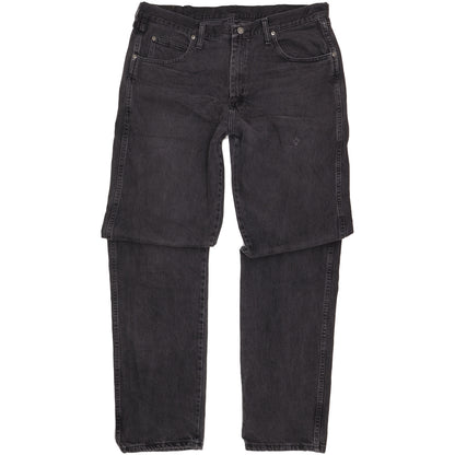 Wrangler Men Black Straight Regular Jeans W38 L38