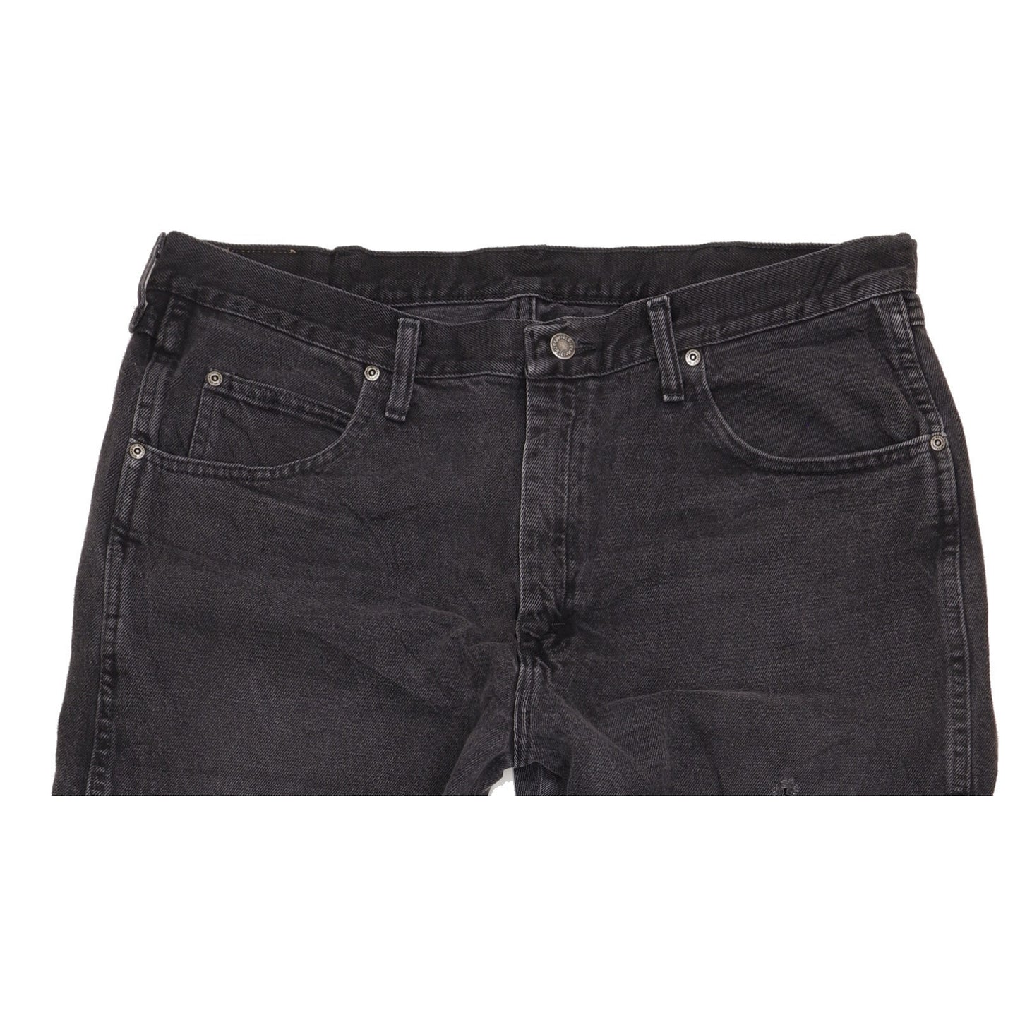 Wrangler Men Black Straight Regular Jeans W38 L38