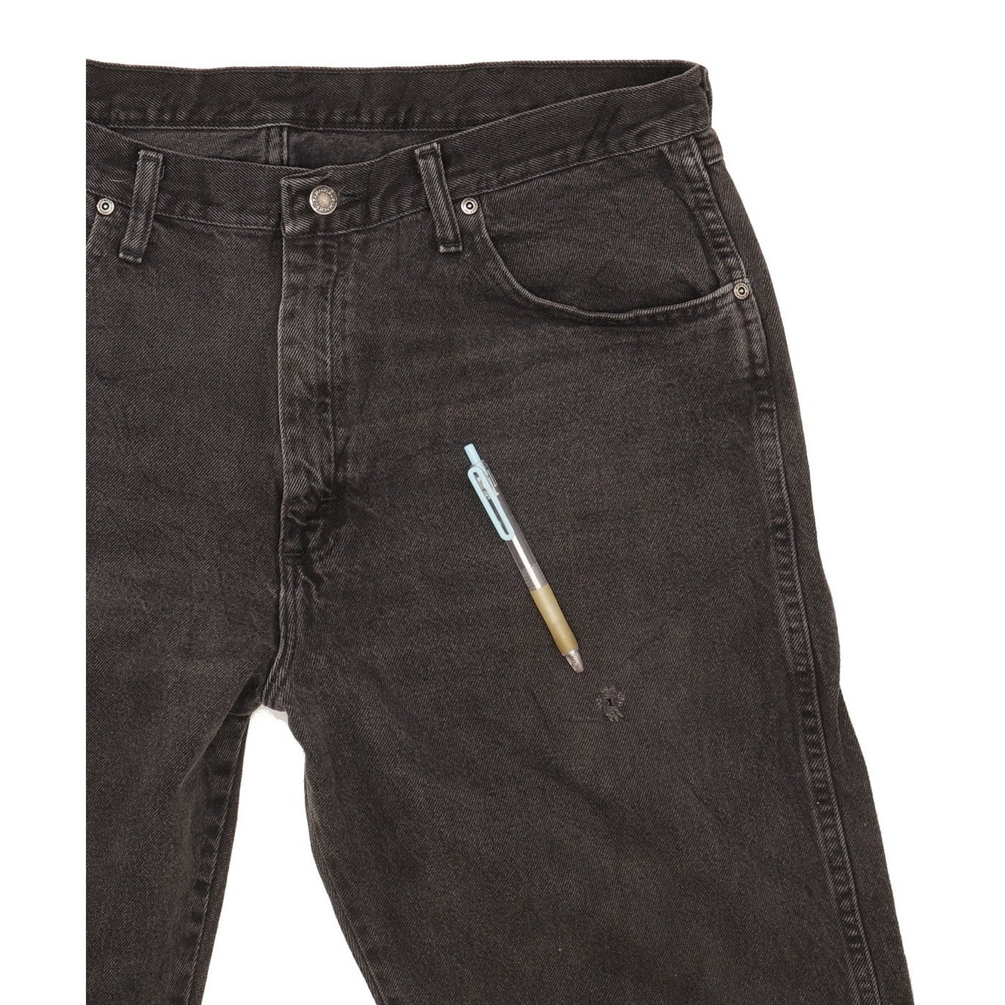 Wrangler Men Black Straight Regular Jeans W38 L38