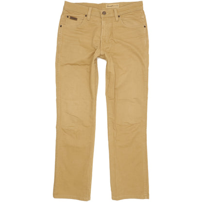 Wrangler Arizona Men Brown Straight Regular Stretch Jeans W32 L30