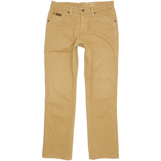 Wrangler Arizona Men Brown Straight Regular Stretch Jeans W32 L30