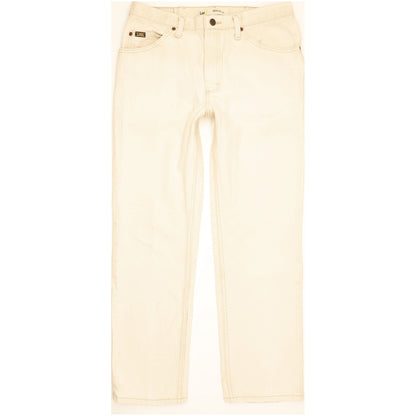 Lee Men Beige Straight Regular Jeans W34 L30