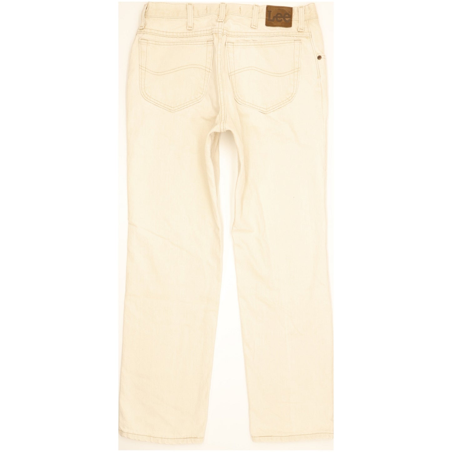 Lee Men Beige Straight Regular Jeans W34 L30