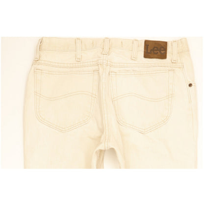 Lee Men Beige Straight Regular Jeans W34 L30