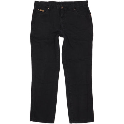 Wrangler Texas Men Black Straight Regular Jeans W38 L32