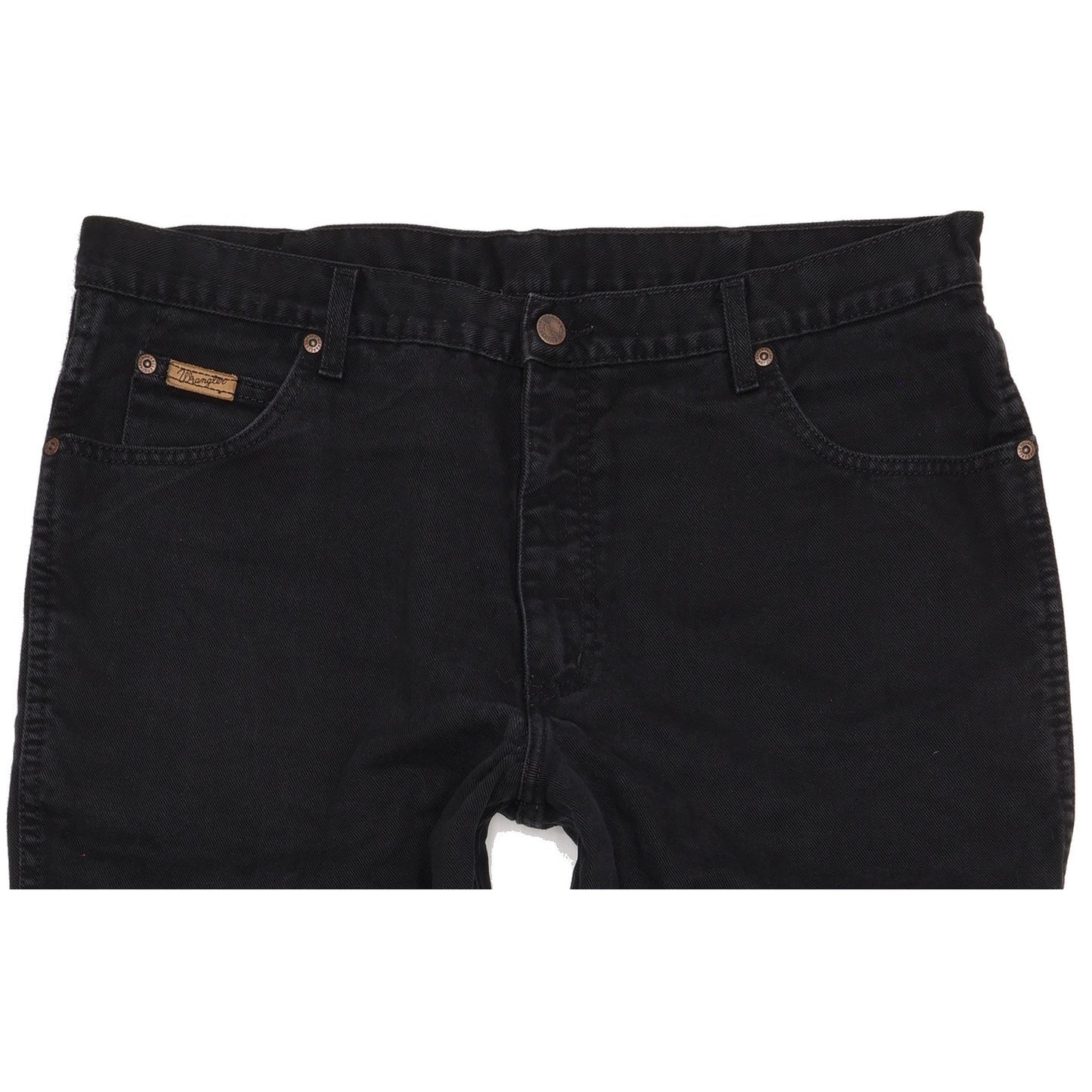 Wrangler Texas Men Black Straight Regular Jeans W38 L32