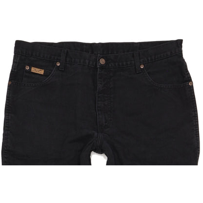 Wrangler Texas Men Black Straight Regular Jeans W38 L32