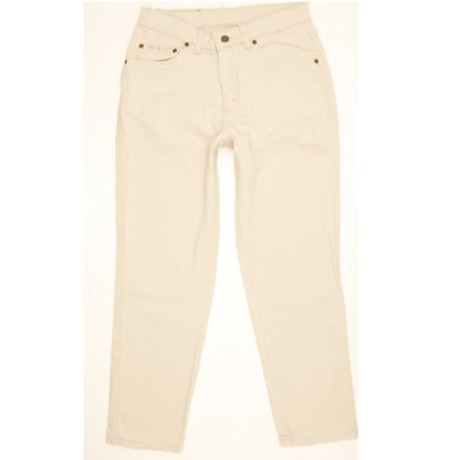 Lee Beige Straight Slim Jeans High Waisted W30 L27