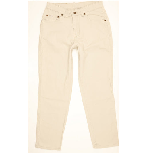 Lee Beige Straight Slim Jeans High Waisted W30 L27
