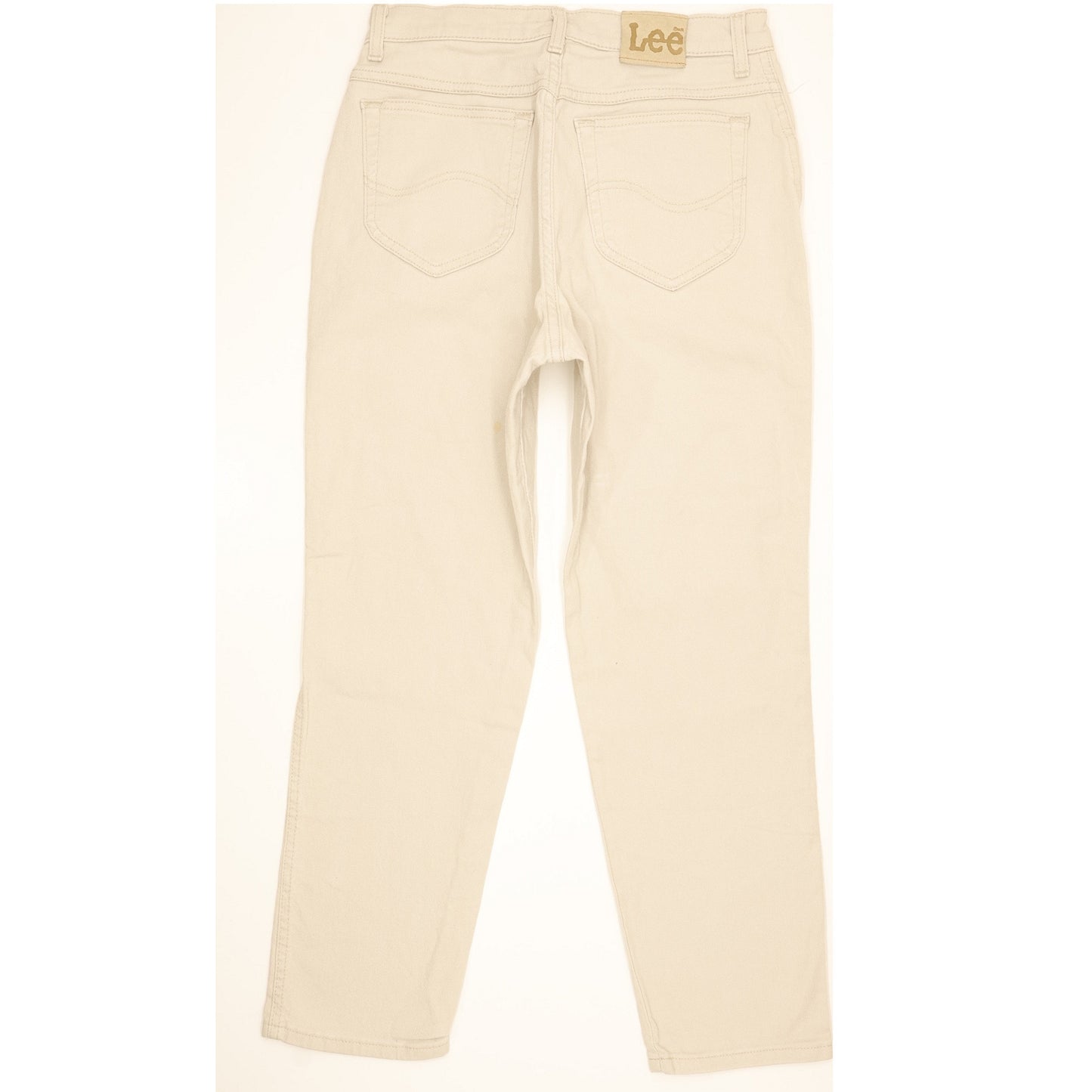 Lee Beige Straight Slim Jeans High Waisted W30 L27