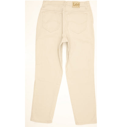 Lee Beige Straight Slim Jeans High Waisted W30 L27