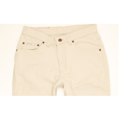 Lee Beige Straight Slim Jeans High Waisted W30 L27