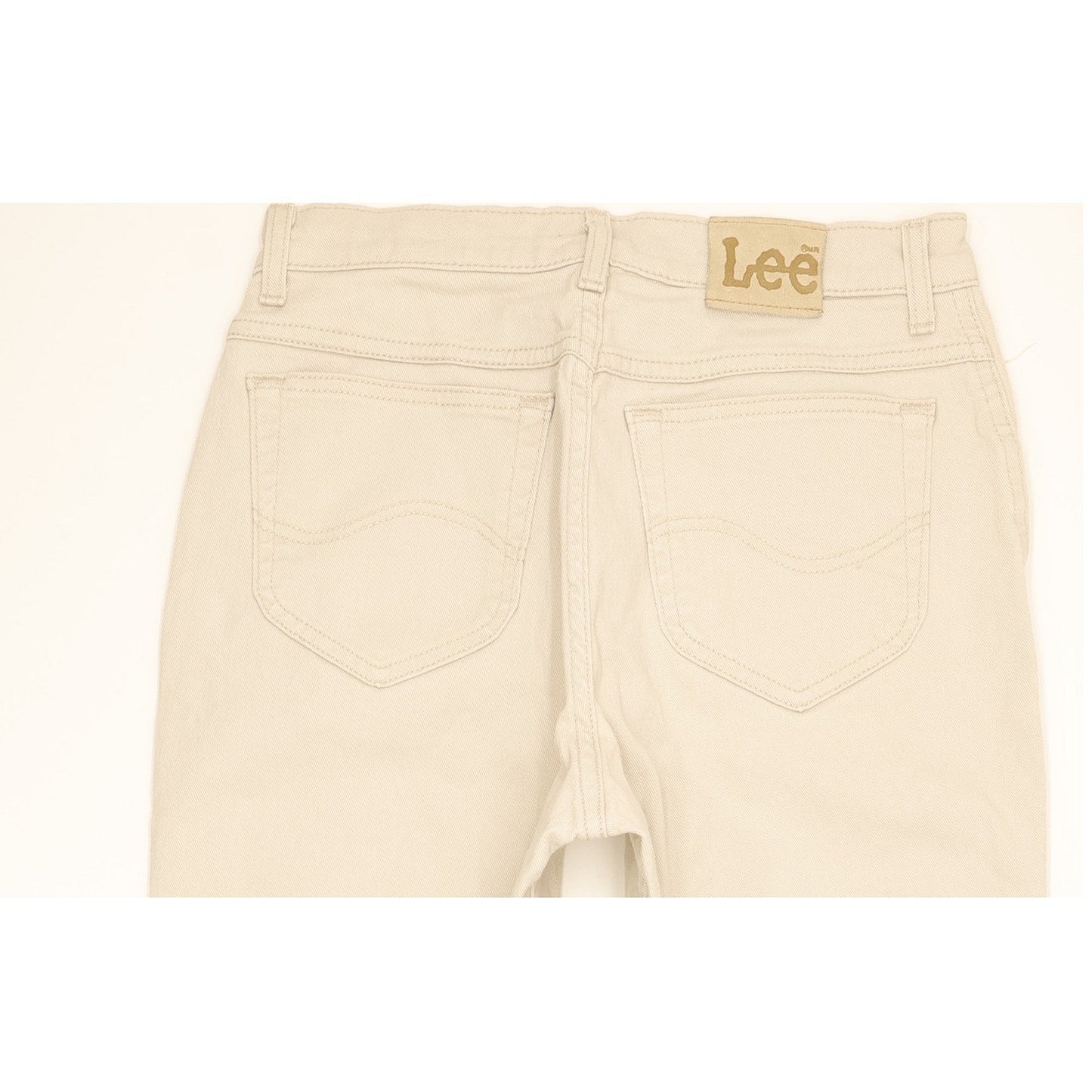 Lee Beige Straight Slim Jeans High Waisted W30 L27