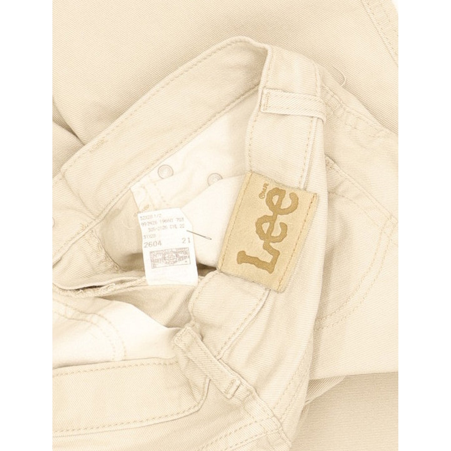 Lee Beige Straight Slim Jeans High Waisted W30 L27