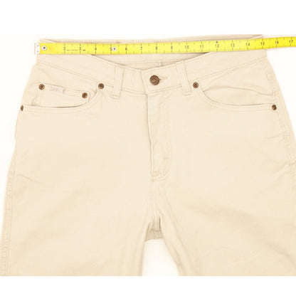 Lee Beige Straight Slim Jeans High Waisted W30 L27